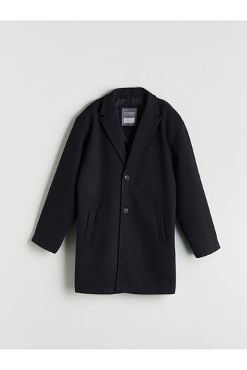 LC Waikiki Black Boy's Cashmere Coat