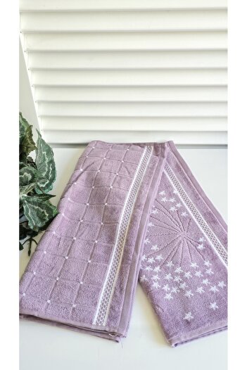 Özdilek 2 Pieces of Velvet Towels for Hands and Face