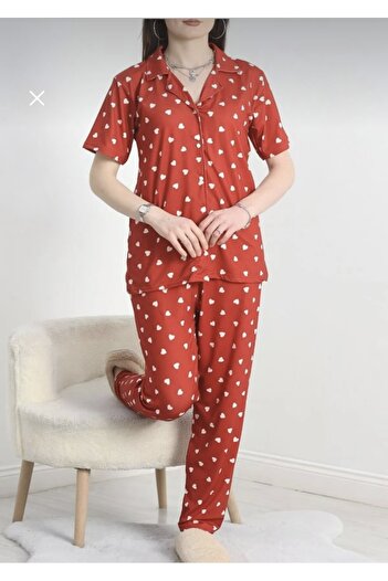 Clariss Milan heart-shaped fabric pajama set