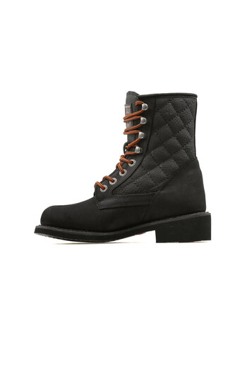 Harley Davidson Black Women's Boots 025G100078-Black-Nubuck