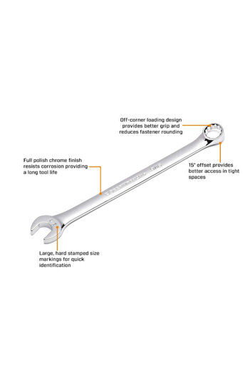 GearWrench 12-Point Long Pattern Combination Wrench 11mm
