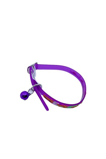 Doty GummyBell Collar for Small Cats, Silicone, 26 cm, Purple