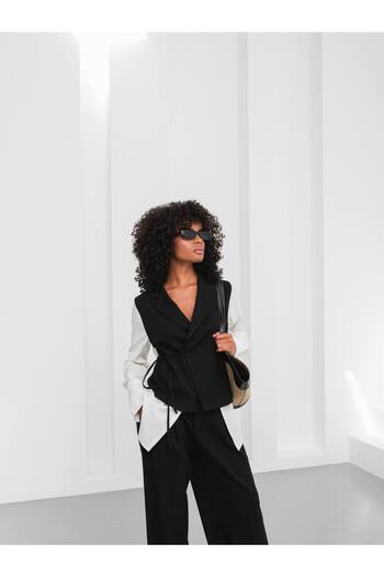 ossons Chiffon Garni Design Jacket Suit