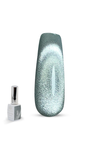 global fashion 3D Snow White Cat Eye Gel Polish – 15ml UV/LED Soak-Off Shimmer Gel, Long-Lasting Gloss Nail Art