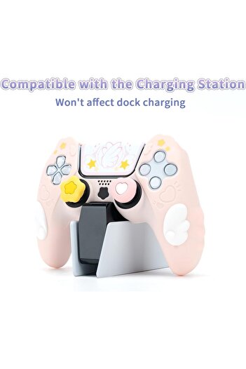 GeekShare PS5 Controller Skin Set Anti-Slip Silicone Protective Cover Skin for PS5 Wireless Controll