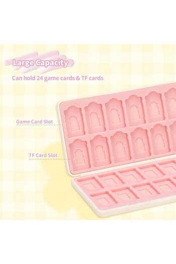 GeekShare Switch Game Card Case Compatible with Switch/OLED Game Card, Portable Game Holder Cartridg