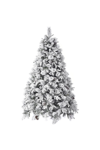 OEM Premium Alaska artificial fir tree with snow and fir cones, 240 cm