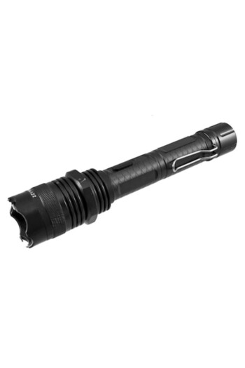 Stun Gun Metallic HW-1108, Black, Flashlight Form, 10000 KV
