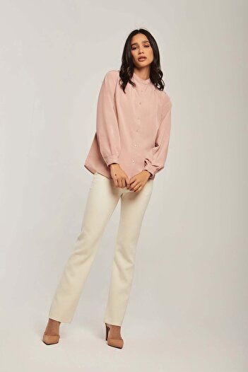 DALYDRESS Solid Button-Front Shirt