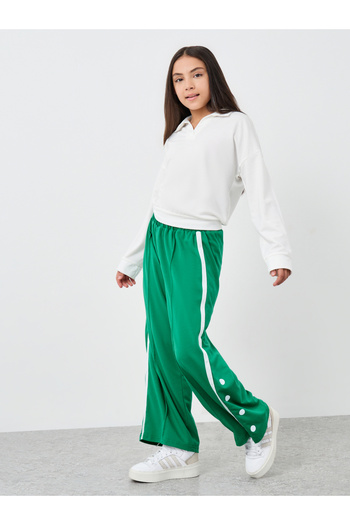 Styli Teen Solid Collared Top and Joggers Set