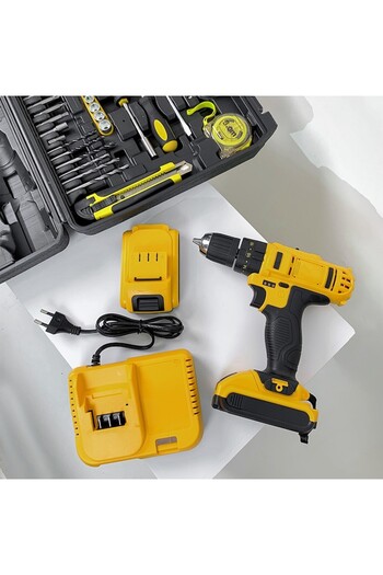 OEM Trusa Bormasina cu Percutie, Autofiletanta, Portabila cu 30 Accesorii, 2 Acumulatori 36V, Cutie Tran