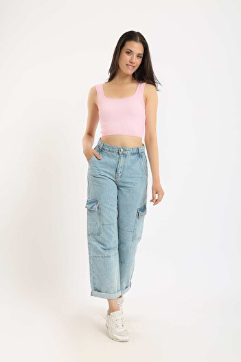 CARINA Solid Ribbed Cami Top