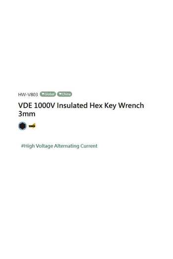Proskit VDE 1000V Inner Hex Wrench 3mm
