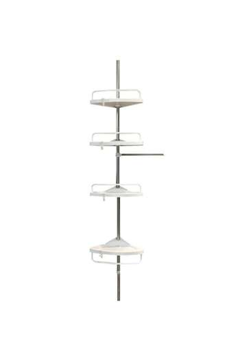 OEM Corner shelf for bathroom and shower, 4 shelves, adjustable height, corner mount, H up to 3.20 m