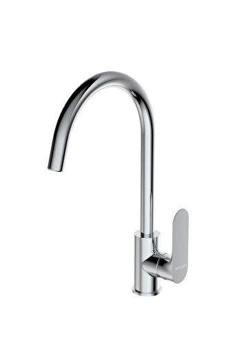 Danube Home Milano Verdi Sink Mixer | Solid Brass Chrome Tap | Modern Kitchen & Bath Faucet