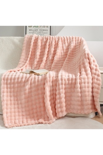 VisLarsc Patura cu bule, VisLarsc, Microfibra, 200x230cm, Roz