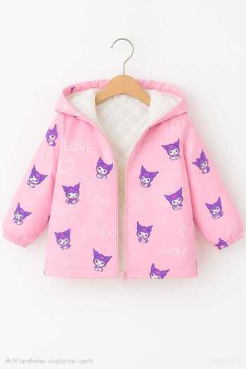 RONYPONY Girl's Waterproof and Windproof Raincoat-Windbreaker