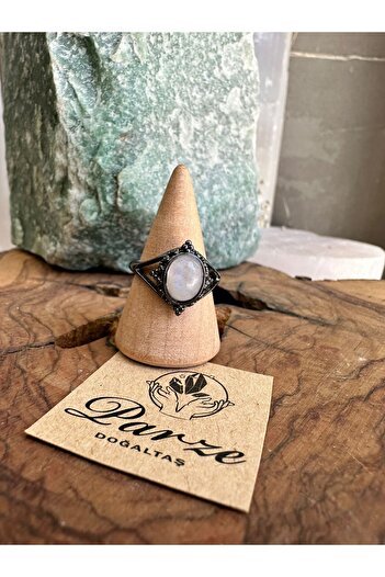 parze doğaltaş Moonstone Natural Stone Ring