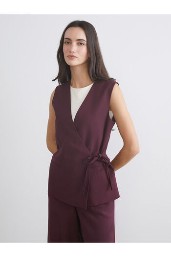 LC Waikiki Peak New Season Double Breasted Collar Women's Classic Vest