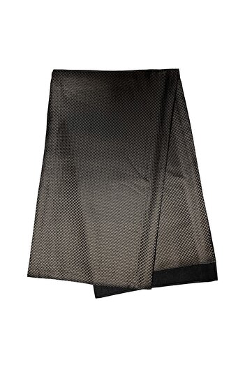 bie's Unisex Diamond Pattern Satin Woven Thin Cashmere Textured Warm Soft Winter Scarf