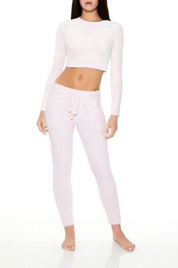 Forever 21 Peluş Dokulu Jogger Pantolon