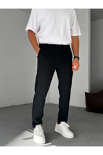 BYBASICMAN Siyah Slim Fit Kumaş Pantolon YP-5037