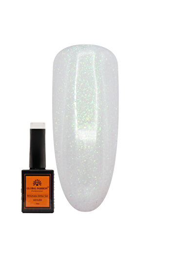 global fashion Milkshake Glitter Gel Nail Polish 8ml – UV/LED Soak-Off Sparkly Color Changing Gel, Long-Lasting