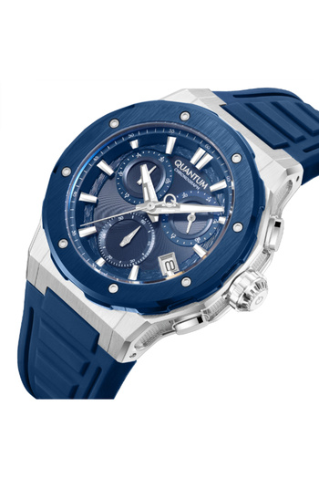 Quantum Men's Chronograph Dark Blue Dial Watch - HNG1082.399
