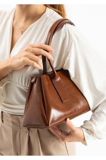eflanmoda Soft Leather Women's Hand and Shoulder Bag