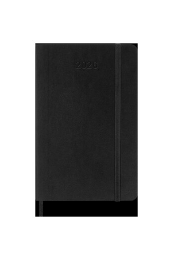Moleskine 2026 12 Month Weekly Pocket Size Horizontal Soft Cover Agenda Black
