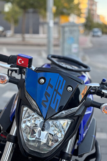 Banxtre Navy Blue Color Head Sticker Decal for Yamaha Mt25