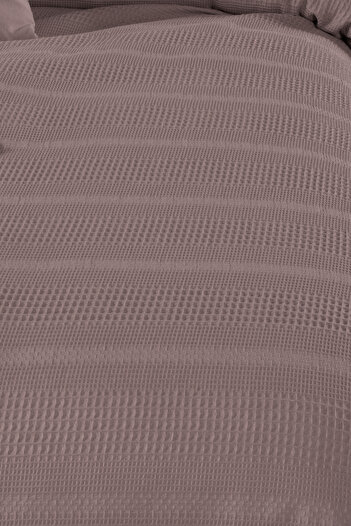 evdehome Pamuk Dual Çift Kişilik Pike Yatak Örtüsü Seti 200x230, Lastikli Çarşaf 160x200, 2 Yastık Kılıf