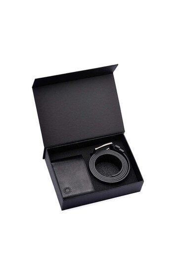 CüzCan Nyc Genuine Leather Men's Wallet and Belt Set - Gift - Groom's Bundle (Ultra Luxury)