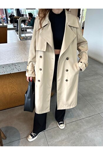 suphias Waterproof, Stain-Resistant, Belted, Lined Women's Trench Coat