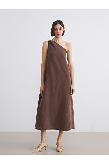 LC Waikiki Create Your Style from Uzg Store |   One Shoulder Modal Blend A-Line Dress