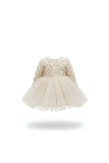 BEYAZ BEBE Rose Girl's Dress