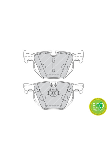 FERODO Brake pad set, rear, BMW 5 Series, E60,