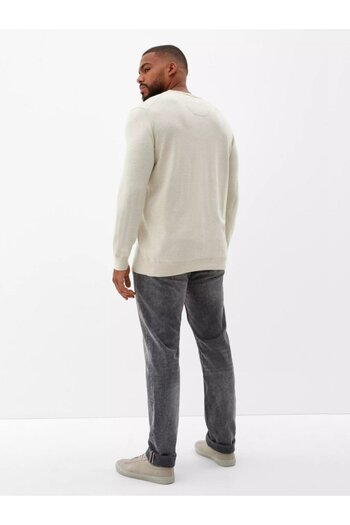 s.Oliver Big Sizes Men's sweater big sizes, with neckline at the base of the neck