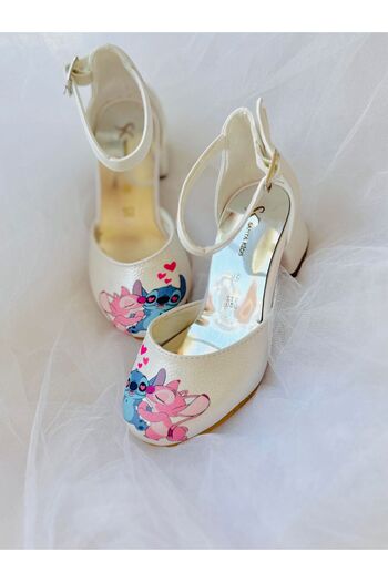Görkem bebe ayakkabı ve tekstil Girl's Stich Heeled Shoes