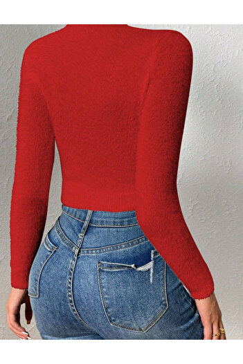 SHEIN blouse, red