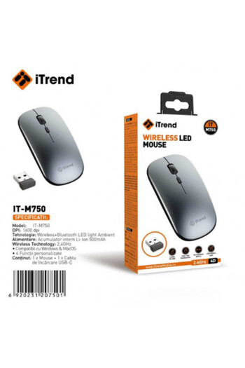 itrend Wireless Mouse with Rechargeable Battery M 750