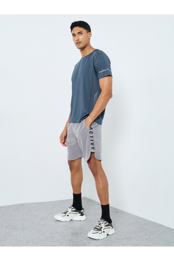 Styli Training Shorts with Side Print Panel