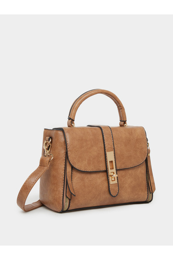 Styli Tan Satchel Handbag