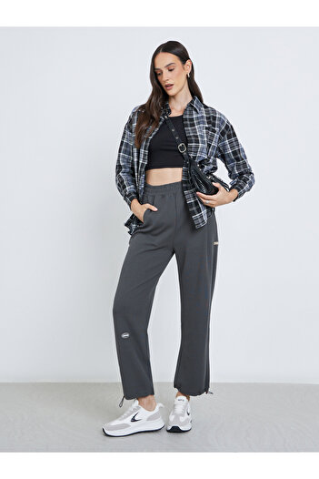 Styli Charcoal Relaxed Fit Joggers