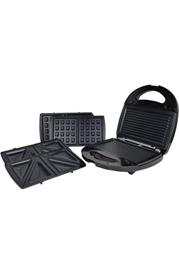 Hope 3 in 1 Sandwich, Waffle & Panini Maker – Non-Stick Removable Plates, Compact Breakfast Grill