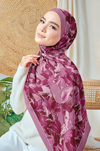 b blueberry italia Bursa silk shawl - tulip dream series - new collection -