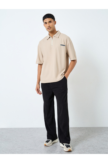 Styli Men Straight Fit Corduroy Pants