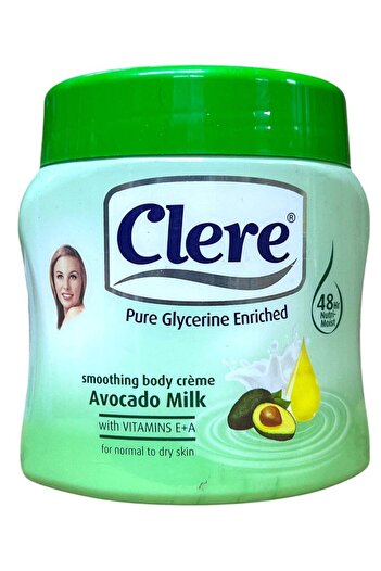Clere Nourishing Body Cream Smoothing Avocado Milk 500ml