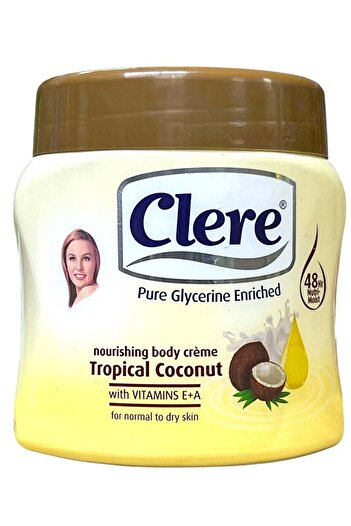 Clere Nourishing Tropical Coconut Body Cream 500ml