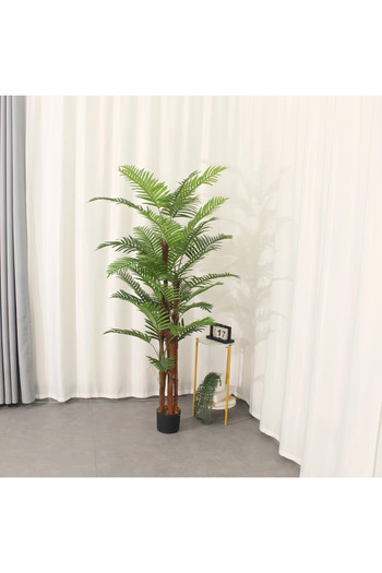 Essentials 360 Artificial Tree Fake Plants Areca Palm Fake Trees 120cm Faux Plants Decorative Tree
